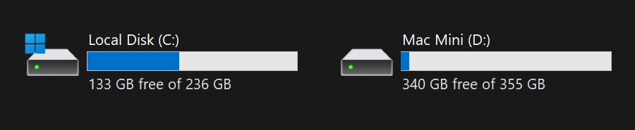 Look at that. A remote LUKS volume identified as a local disk on Windows